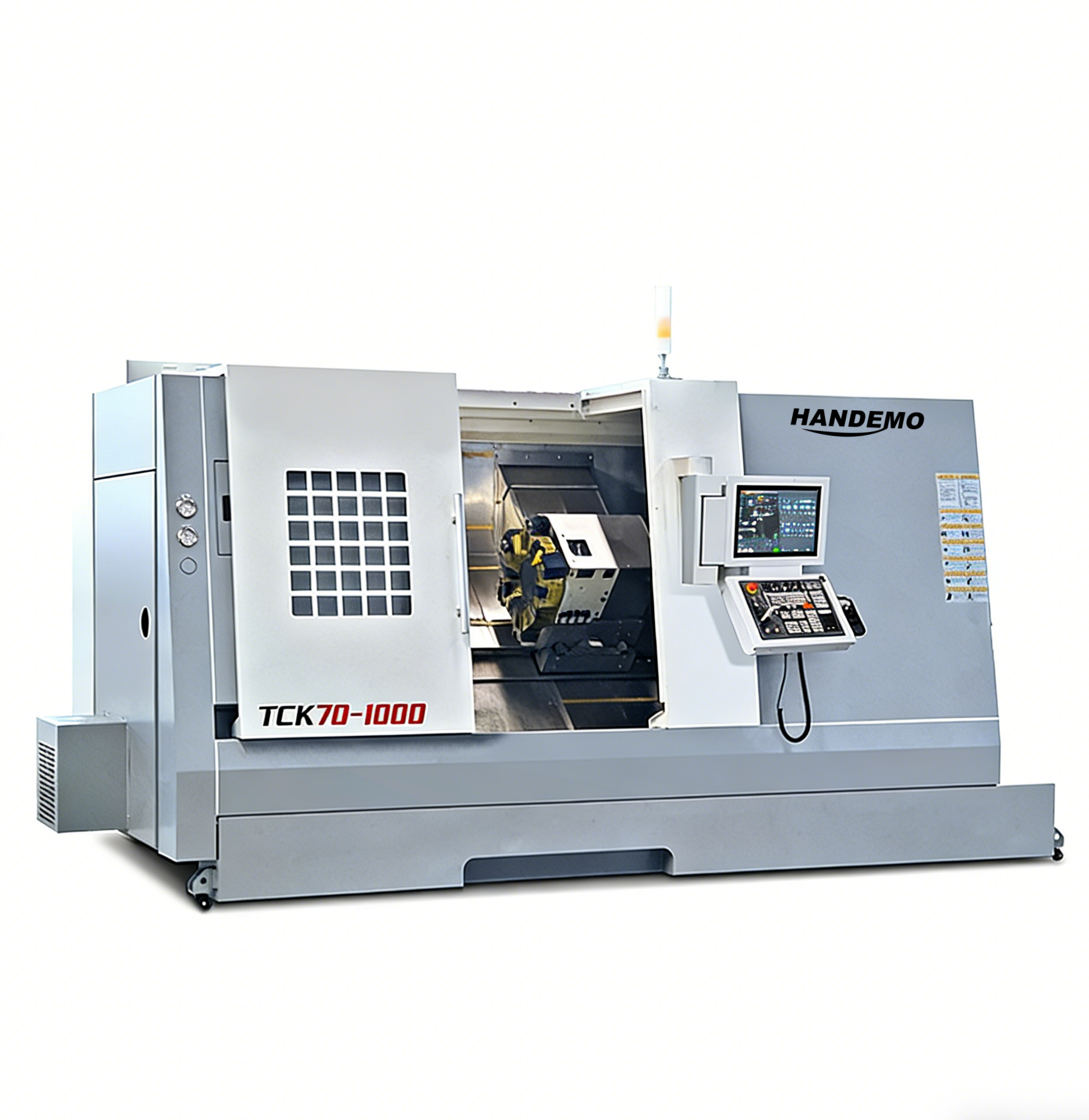 BONANZA TCK70 slant bed lathe with 720 mm swing over bed and A2-8/A2-11 through-hole spindle